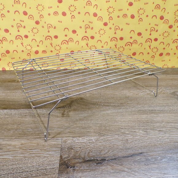 Baking Rack Set of 3 Stainless-Steel Rectangle Stackable Baking Racks 14"x10" - Picture 10 of 11